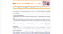 Desktop Screenshot of clinicalstudies.ranbaxy.com