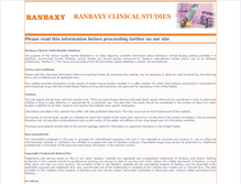 Tablet Screenshot of clinicalstudies.ranbaxy.com